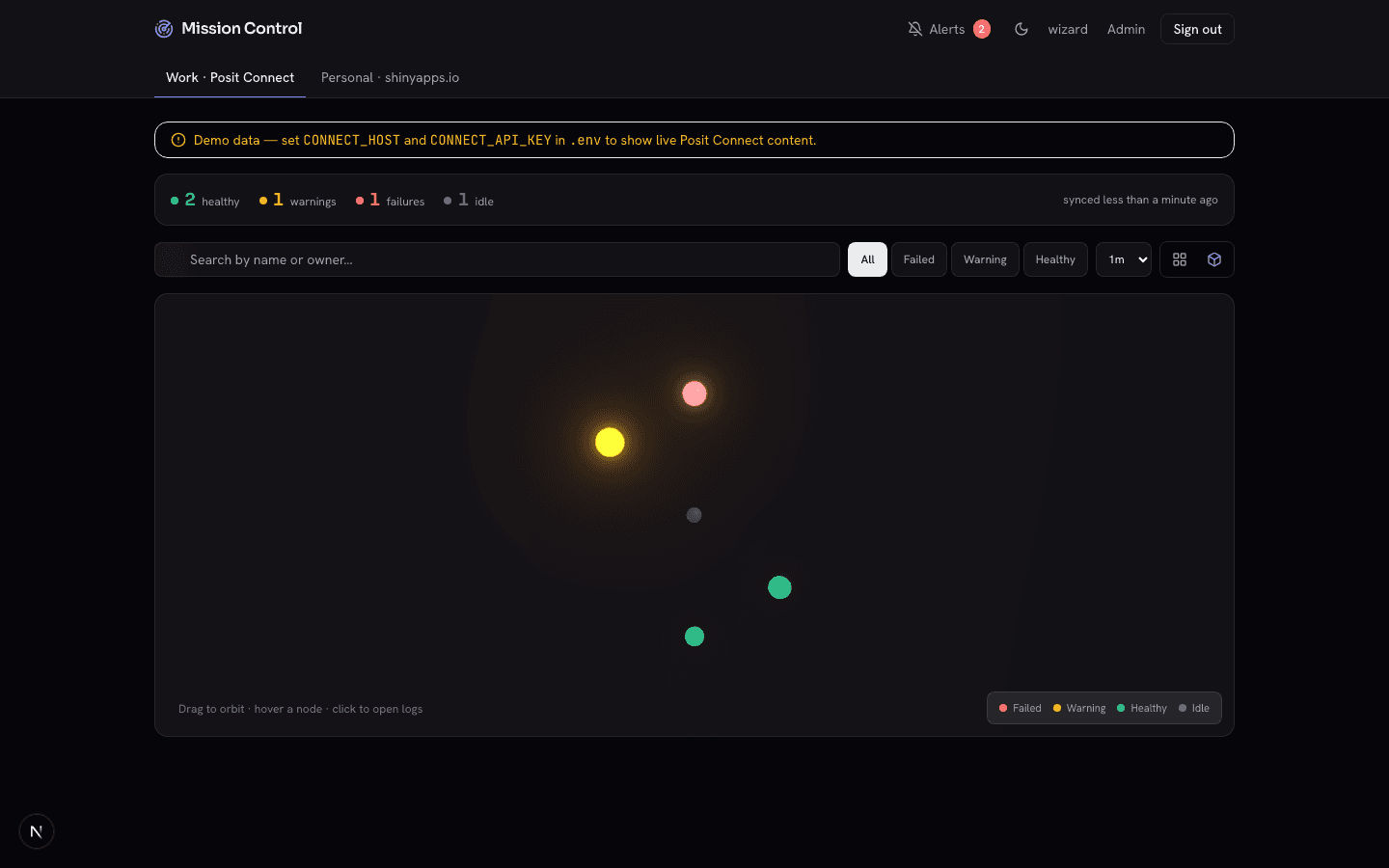 Mission Control screenshot 2